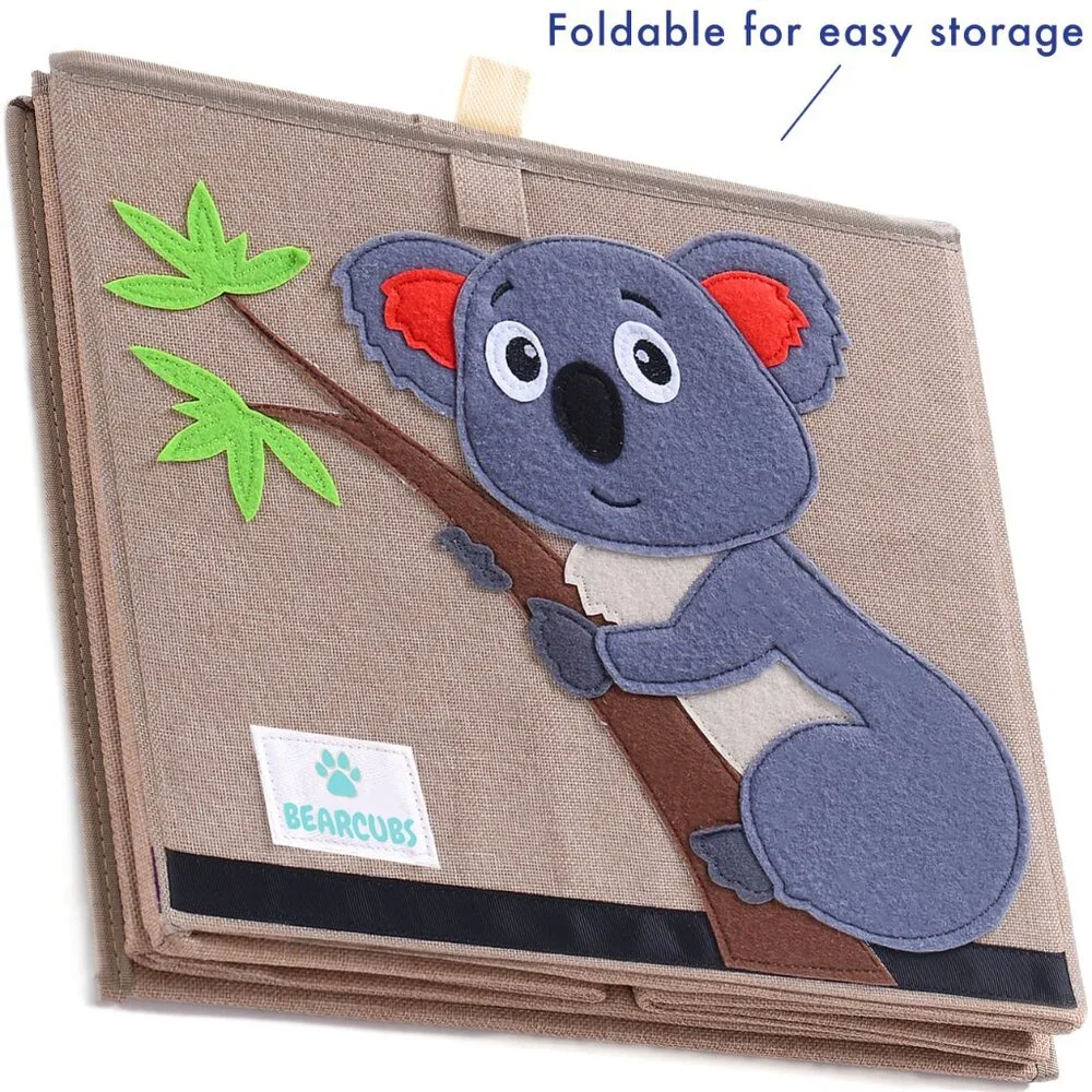 NWT KoalaToy Chest - Baby Room Folding Canvas Cube Baby Toddler Storage Box